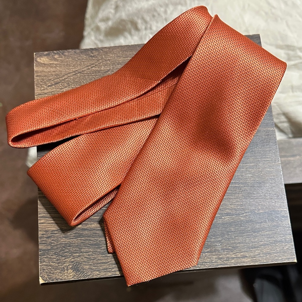 Elegant Orange Men's Tie